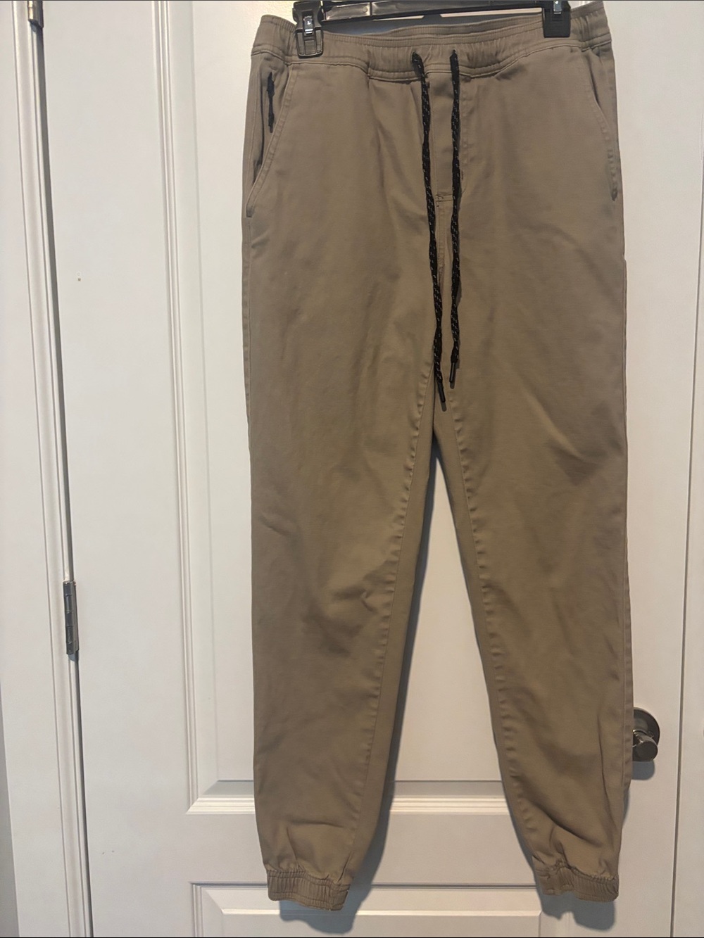 RSQ Men's Khaki Drawstring Joggers